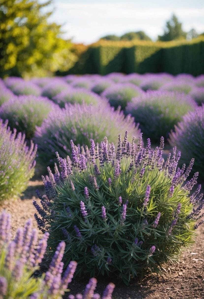 A field of 47 gardens filled with blooming lavender plants